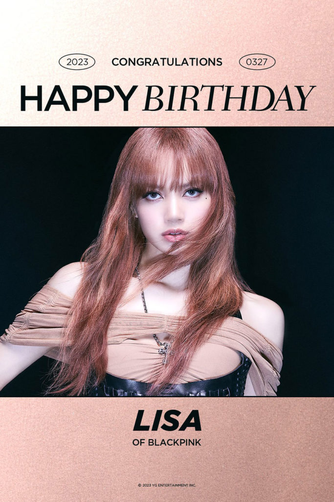 Happy Birthday Lisa Blackpink Caf