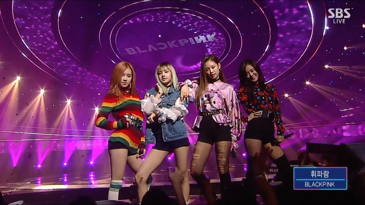 blackpink perform whistle at sbs inkigayo blackpink cafÉ