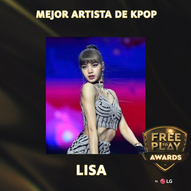 LISA Won the ”Best K-Pop Artist” Award at the 2021 Free to Play Awards