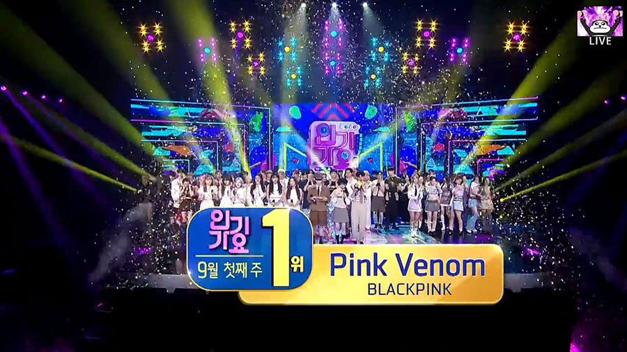 Pink Venom” Wins 1st Place & the “Hot Stage” Award on SBS Inkigayo