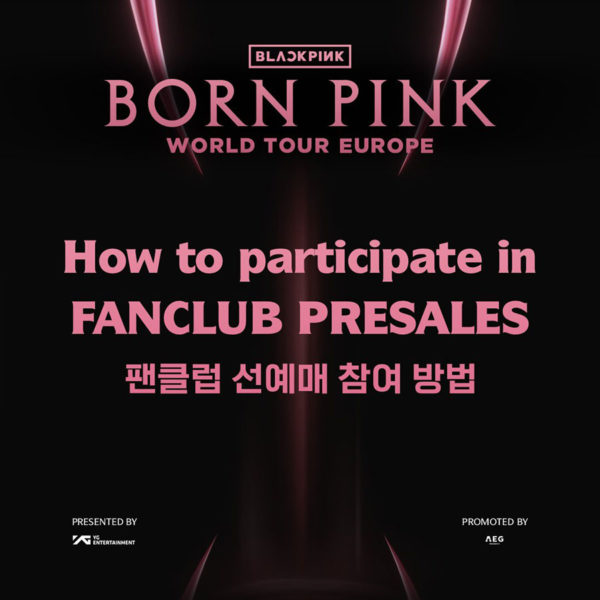 BLACKPINK WORLD TOUR [BORN PINK] Europe Poster BLACKPINK CAFÉ