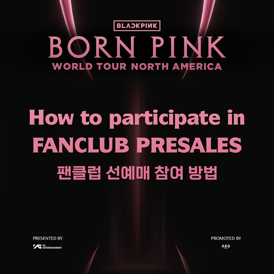 BLACKPINK WORLD TOUR [BORN PINK] North America Poster BLACKPINK CAFÉ