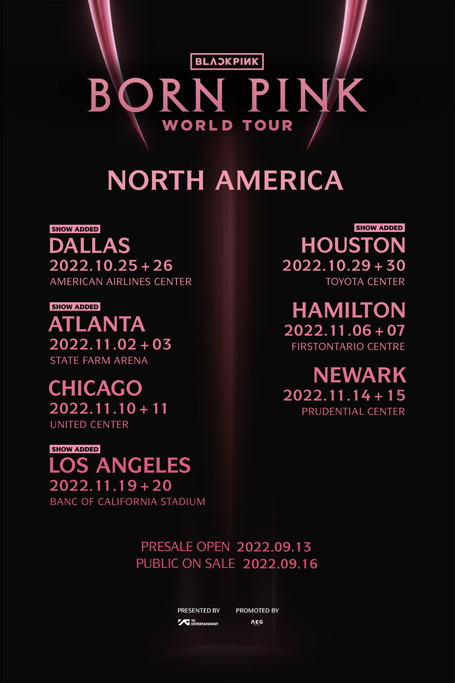 BLACKPINK WORLD TOUR [BORN PINK] North America (Los Angeles) Additional