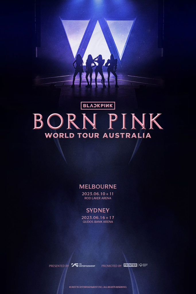BLACKPINK WORLD TOUR [BORN PINK] Australia Poster BLACKPINK CAFÉ