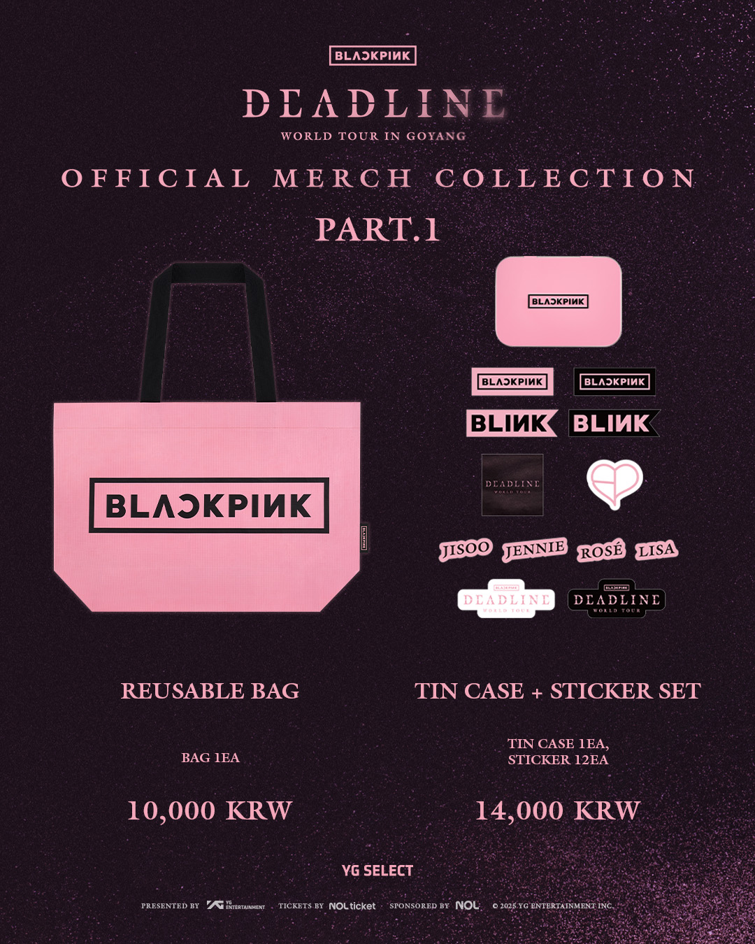 BLACKPINK WORLD TOUR DEADLINE Official Merch Collection Part 1 BLACKPINK WORLD TOUR DEADLINE Official Merch Collection Part 1